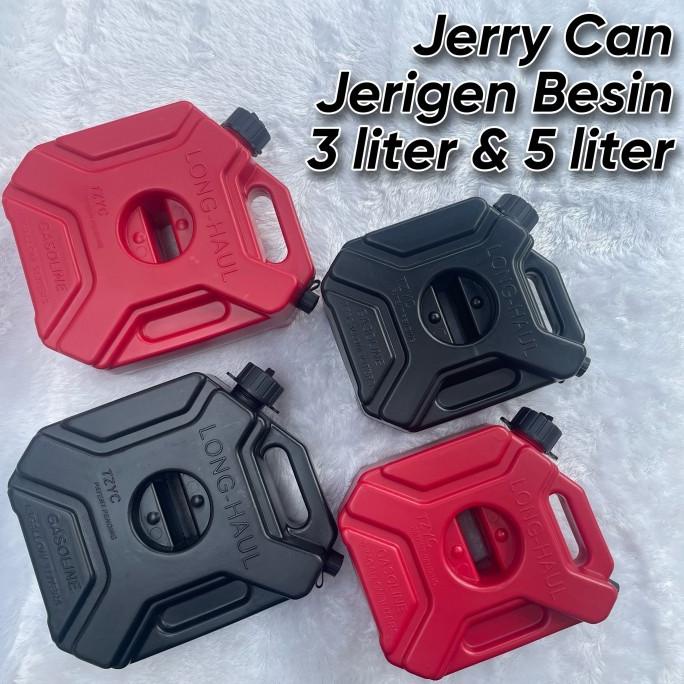 jerigen 3 liter 5 liter motor touring adventure jerry can platic tebal
