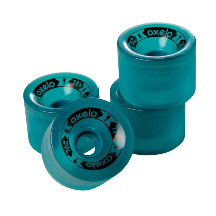 Terlaris Roda Longboard Skateboard Cruiser 4 X 70Mm 78A Wheel Green