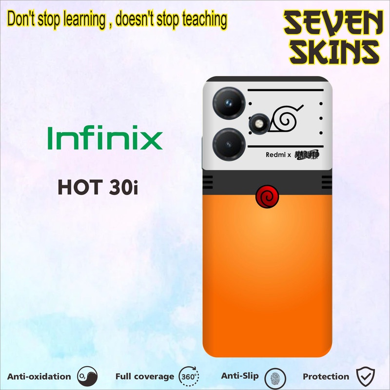 GARSKIN HANDPHONE FREE CUSTOM INFINIX HOT 30i orange