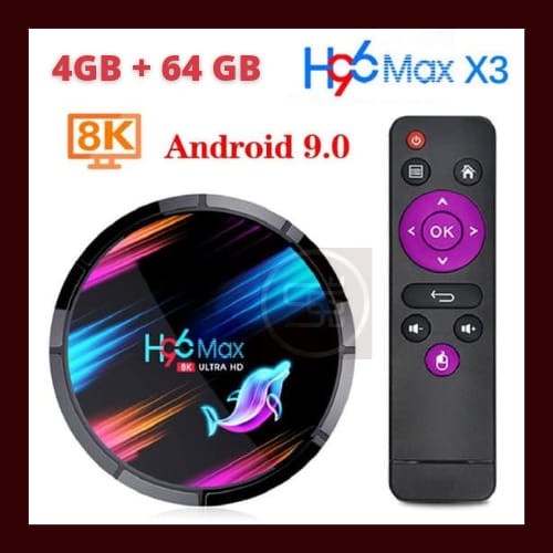 Terlaris H96 Max X3 Tv Box Android 4/64Gb Tv Box H96 Max X3 Android 9.0