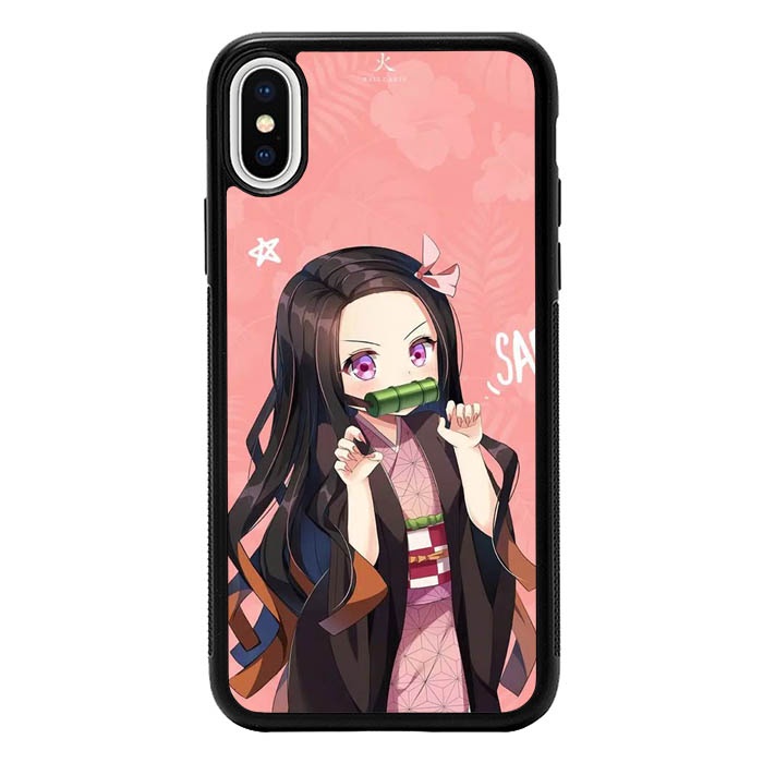 Hardcase Casing iPhone X XS XR Max 6 7 8 Plus SE 2020 Nezuko Kawaii AB1647 Case Cover