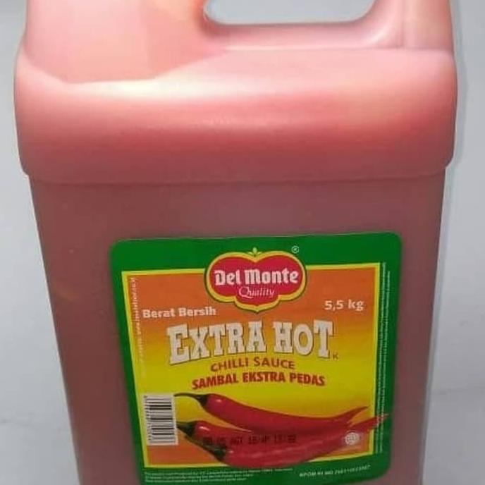 

Delmonte sambal chilli sauce extra hot 5,5kg - Delmonte Chilli derigen