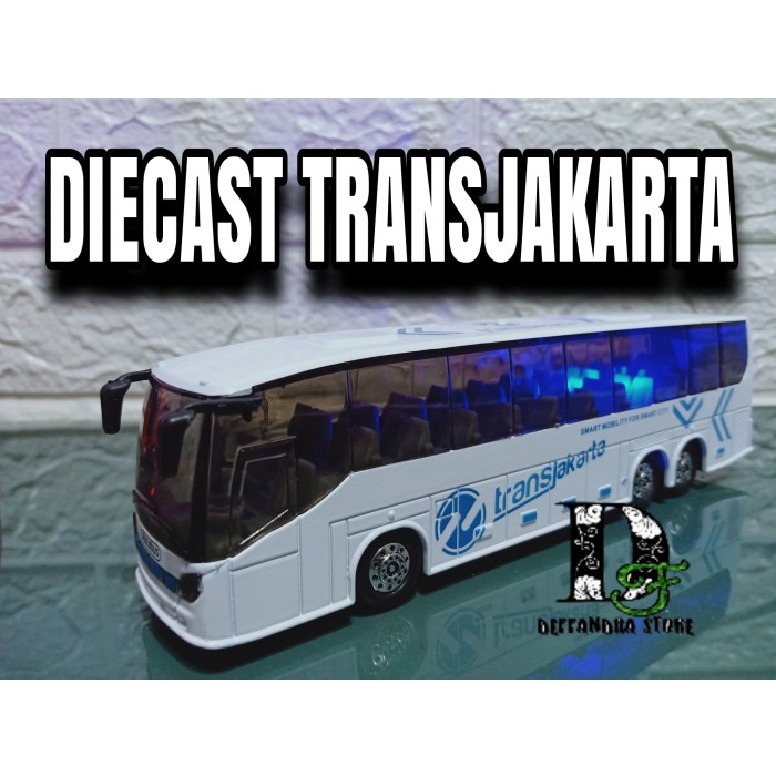 Promo Mainan Bus Trans Jakarta Diecast Mainan Bus Nyala Termurah