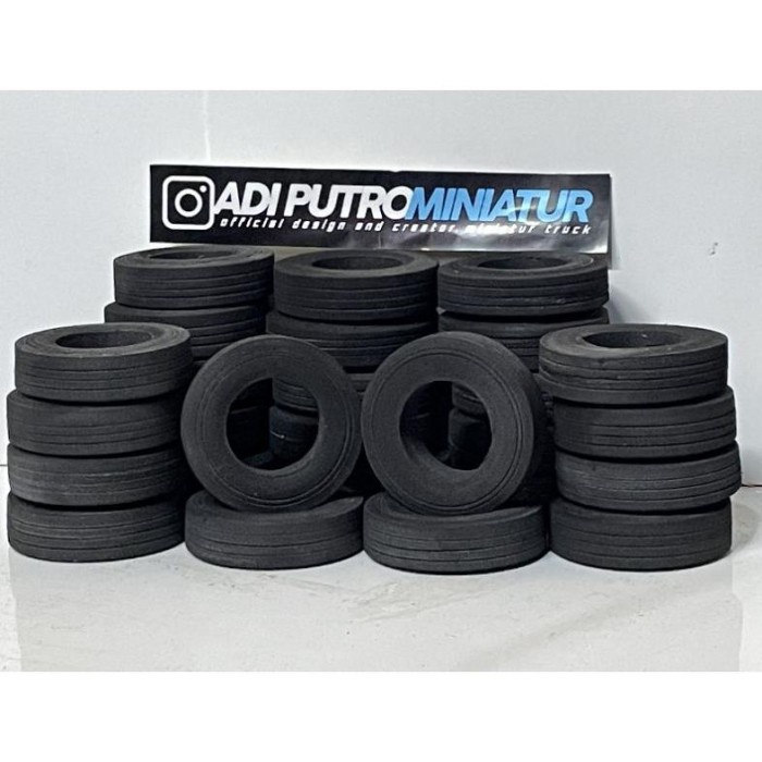 Diskon Spesial 6Pcs Ban Miniatur Truck/Bus 7Cm,Kualitas Terbaik Termurah
