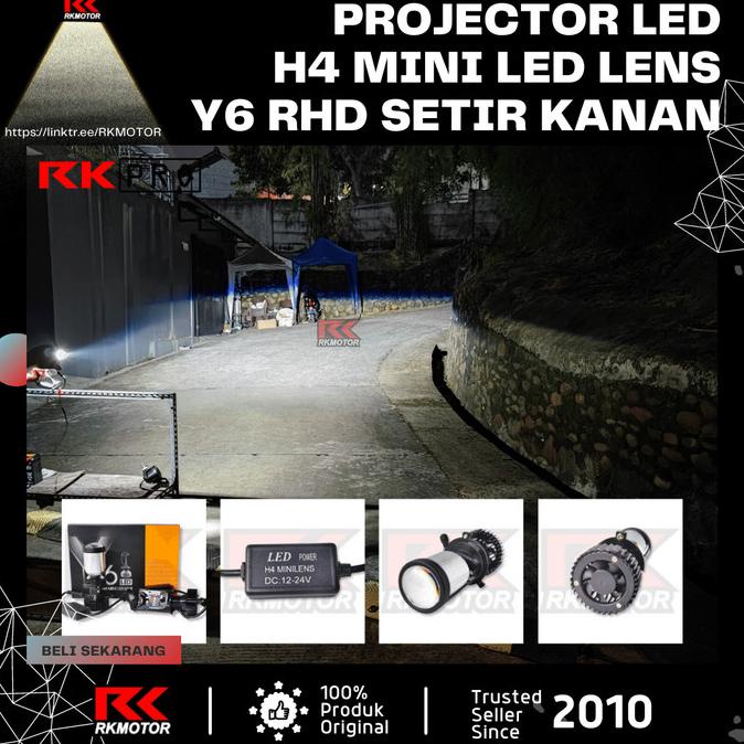 Lampu Utama Mazda 2 Mini LED Projector H4 Y6D - Putih