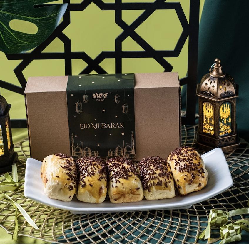 

PROMO✅⭐Ramadhan Healthy Hampers Bolen Pisang Coklat | NUDE Gluten Free-Set A | Idul Fitri Parcel Sehat isi 5 pcs