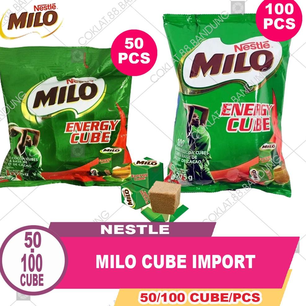 

DISKON !! MILO CUBE 100 PCS 50 PCS HALAL IMPORT - NESTLE MILO ENERGY CUBE 50 KOTAK 100 CUBES ORIGINAL NIGERIA MALAYSIA [KODE 828]