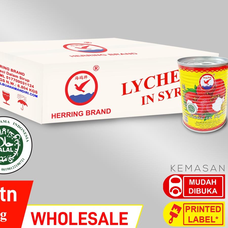 

Sale✅Herring Brand Full Carton Canned Lychee in Syrup 567g