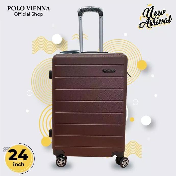 Koper Polo Vienna 24 Inch Luggage Bagasi Hitam