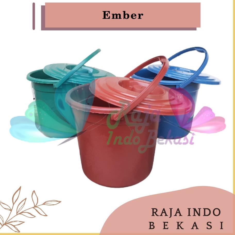 ➴sv Terbaru❃➴ Ember Tutup 3 Galon 13 Liter Ember Tutup Dan Pegangan Handle Gagang Plastik Murah Berk