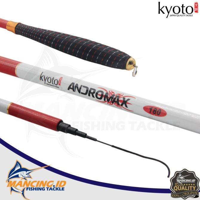 Gratis Ongkir Kyoto ANDROMAX Fishing Rod Alat Tongkat Pancing Joran Tegek Kuat Kualitas Terbaik (mc00gs)