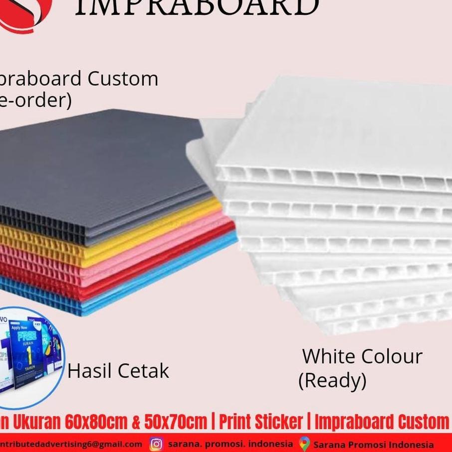 

Promo Spesial✤ Impraboard / Impraboard 5mm / Papan Impraboard / Papan Plastik Promosi 741♘