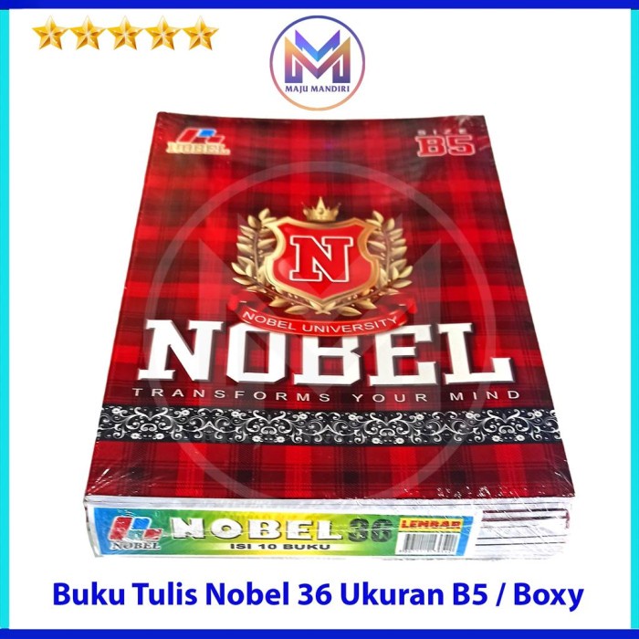 

BISA COD Buku Tulis Nobel Isi 36 Lembar Ukuran B5 / Boxy Nobel 36 /BUKU TULIS SEKOLAH/BUKU TULIS