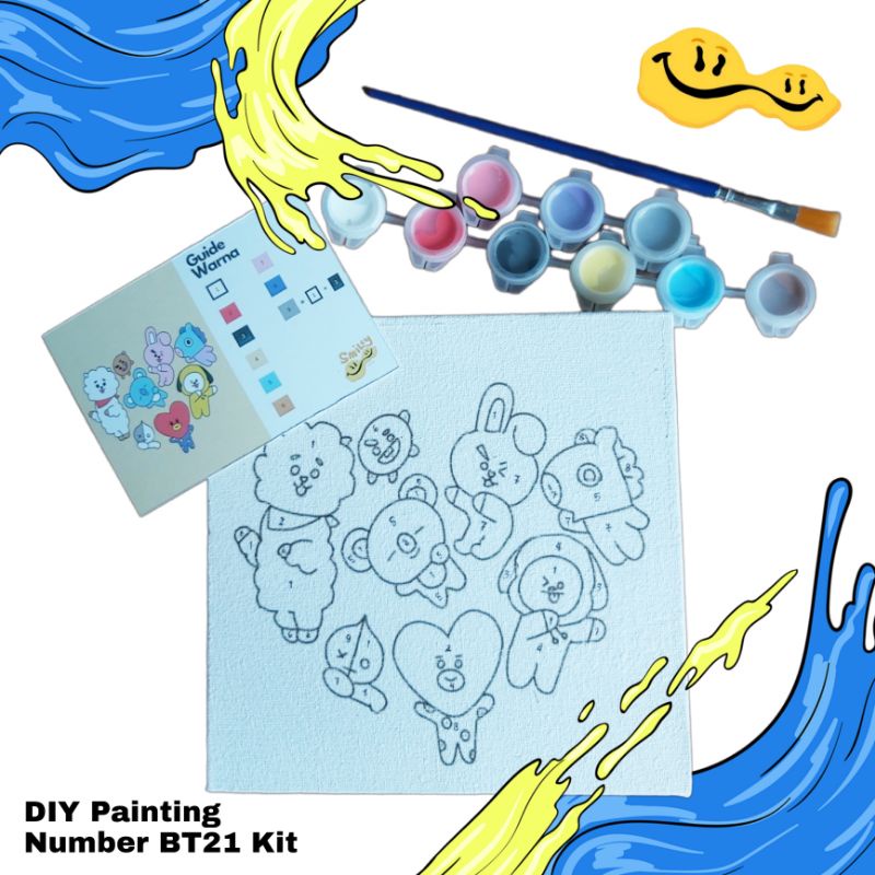 DIY Painting Number BT21(BTS) Kit
