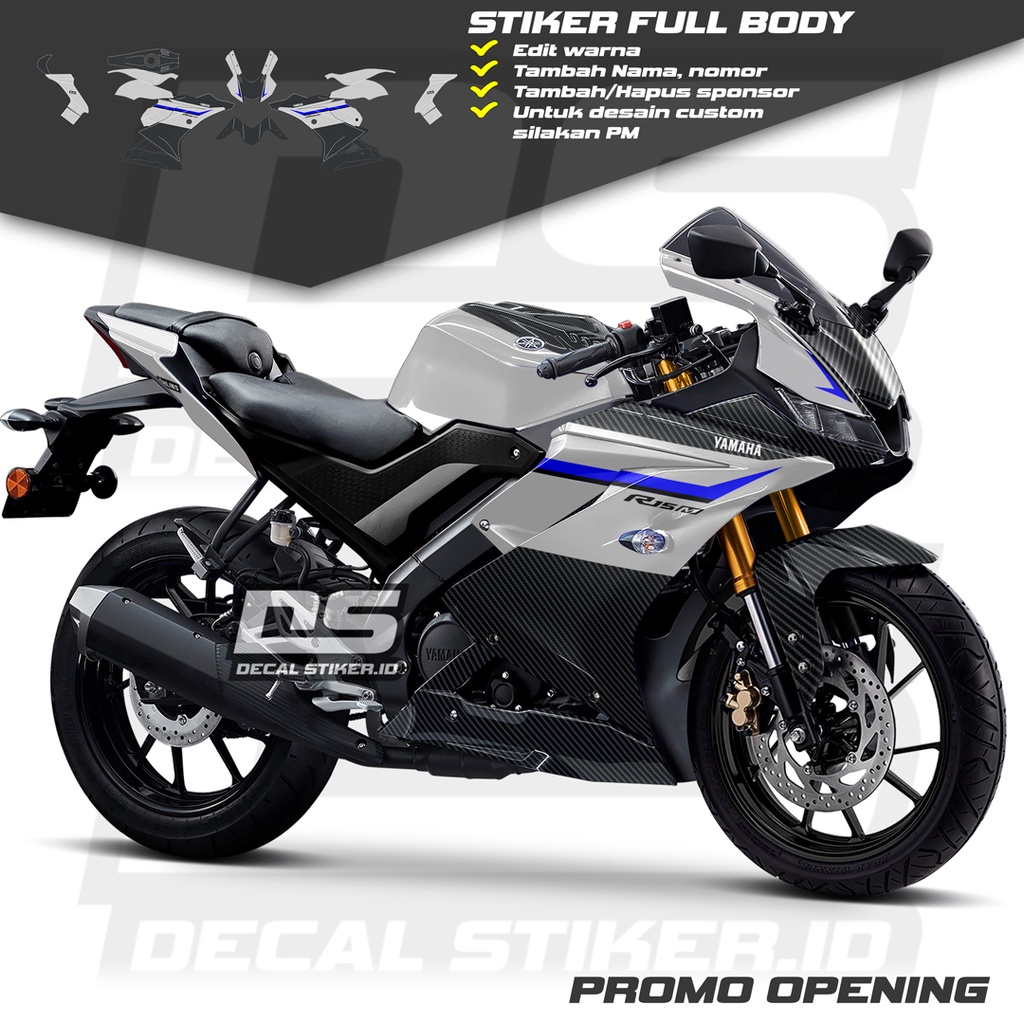 Decal R15 V3 Full Body Keren Stiker R15 V3 Full Body Keren Striping R15 V3 Terbaru Decal R15 V3 Full