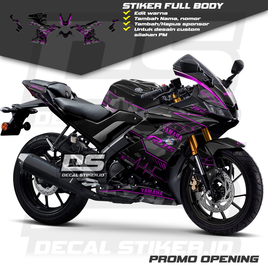 Decal R15 V3 Full Body Keren Stiker R15 V3 Full Body Keren Striping R15 V3 Terbaru Decal R15 V3 Full