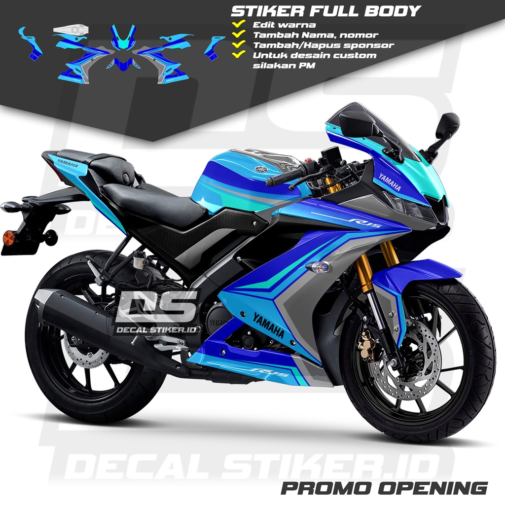 Decal R15 V3 Full Body Keren Stiker R15 V3 Full Body Keren Striping R15 V3 Terbaru Decal R15 V3 Full