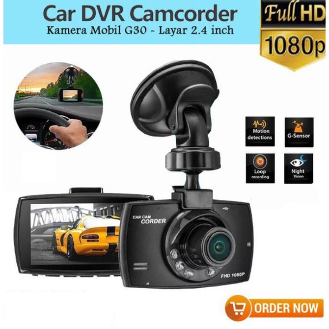 Kamera Depan DVR G30 Dashboard Mobil 1080P Camera