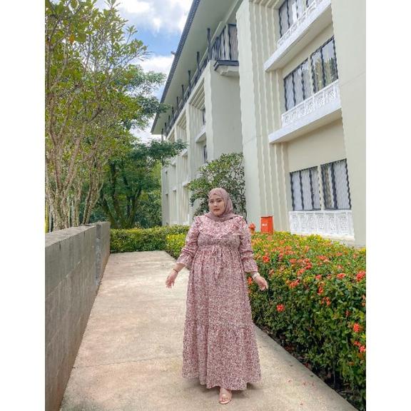 Terlaris Gamis  2023 Lebaran Wanita Jumbo Ld 120 130 Midi Dress Jumbo ~