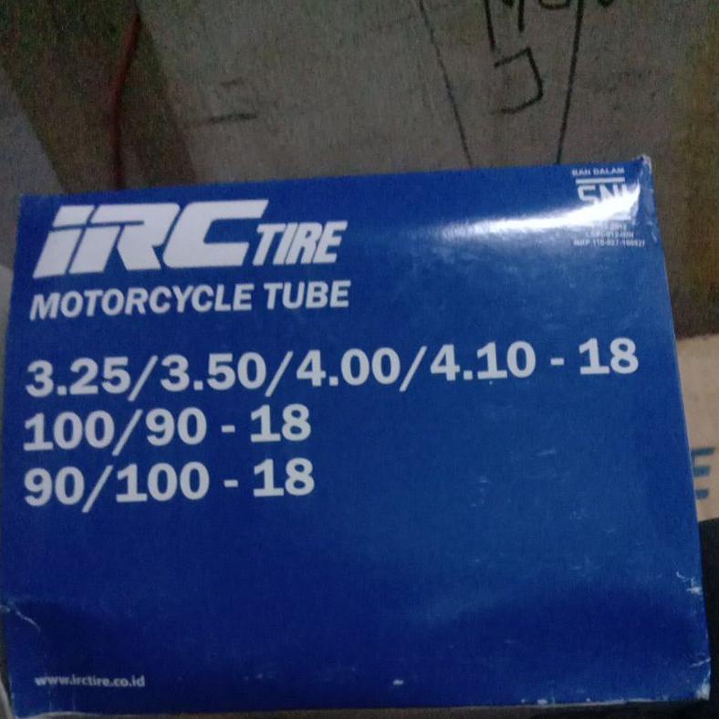 Kekinian - Ban Dalam IRC 325/350/400/410-18 Atau 90/100/90-18 Tube BD IRC Tire For All Motor Sport T