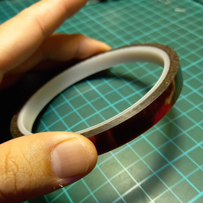 Kr04470 Isolasi Anti Panas High Temperature Kapton Tape 9Mm X 30 Yard