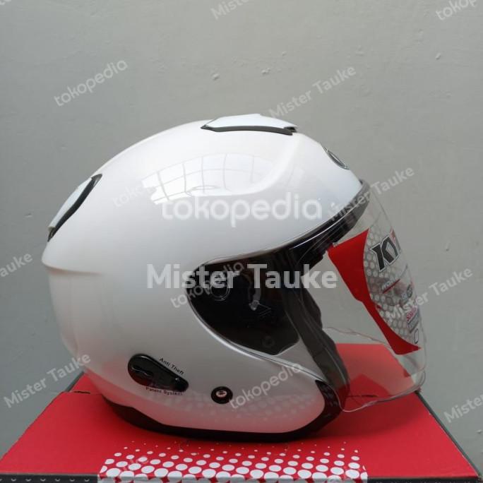 HELM KYT Kyoto Putih Solid/White Original