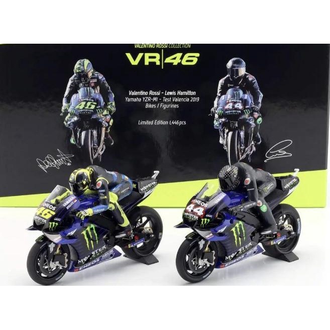 %%%%] minichamps motogp rossi hamilton test valencia 2019
