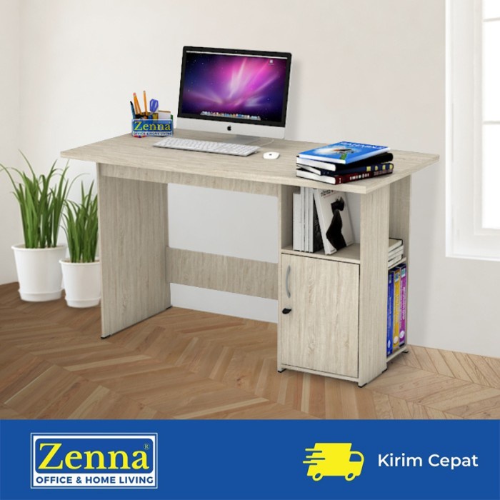 

Terlaris Zenna Meja Tulis Multipurpose / Meja Kerja / Meja Belajar - Light Walnut, Packing