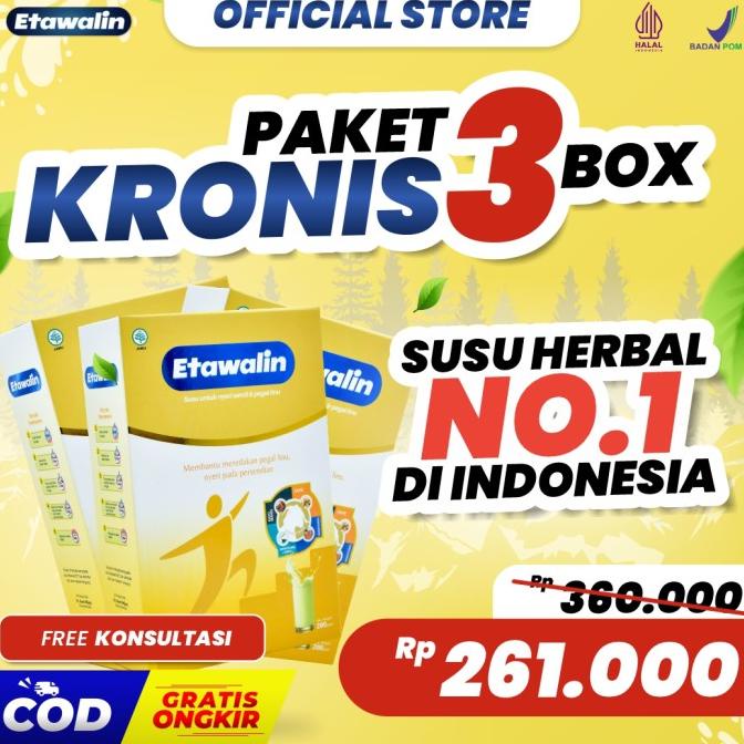 

Susu Bubuk Kambing-3 Box Etawalin-Atasi Tulang Keropos Nyeri Sendi ORI ---NEW---