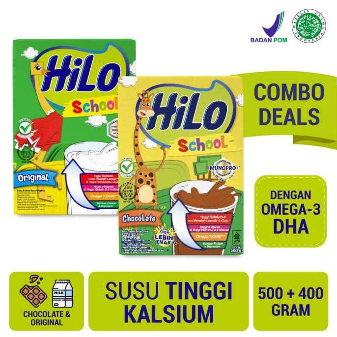 

HiLo School Chocolate 500gr & HiLo School Original 400gr ---NEW---