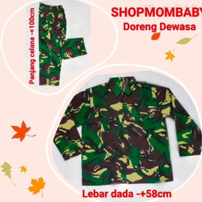 baju tni loreng doreng dewasa tentara