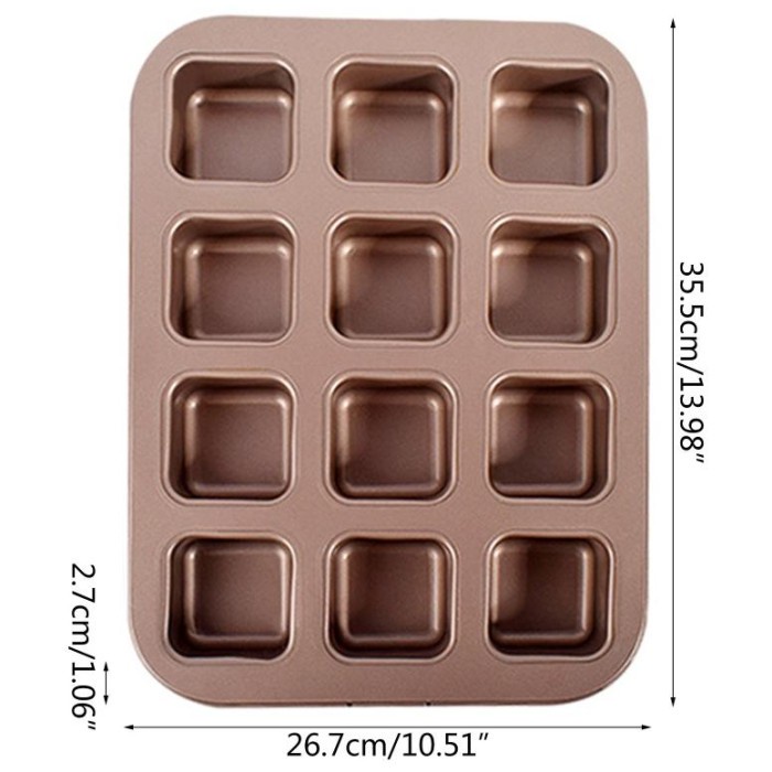 

Terlaris Fg Professional Bakeware 12 Cavity Alat Panggang Mudah Membersihkan