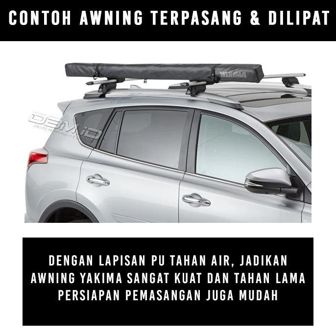 Awning Mobil YAKIMA SlimShady 2.5 x 2.5 Meter Piknik Camping Touring