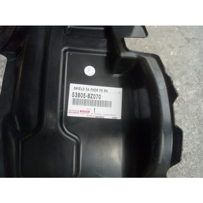 LINER FENDER KANAN AVANZA VELOZ 53805-BZ070 TAHUN 2017/2019