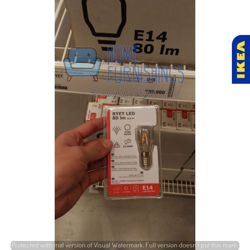 Bohlam Lampu E14 80Lumen ukuran kecil Led Sinar Kuning