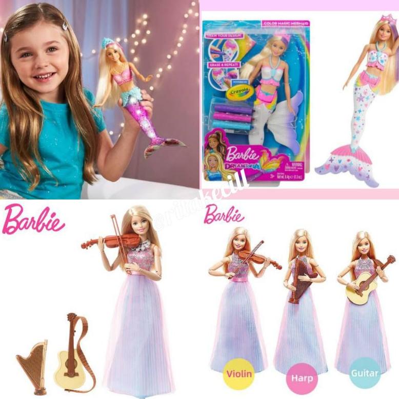 Boneka barbie mermaid Dreamtopia Sparkle Lights Mermaid / Barbie Mermaid / Boneka barbie Musical Har