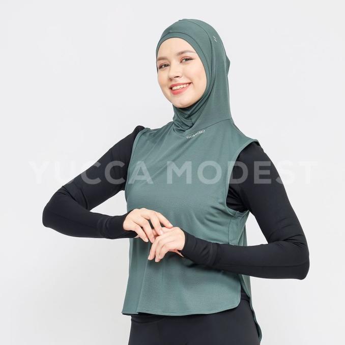 Hijab Top Sporty Kerudung Olahraga Jilbab Sport Instan -Yucca Modest
