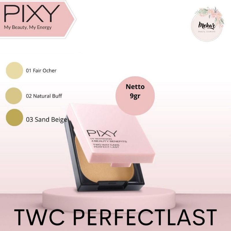 ❤️Miss.Vinka❤️PIXY UV WHITENING 4 BEAUTY BENEFITS TWO WAY CAKE PERFECT LAST