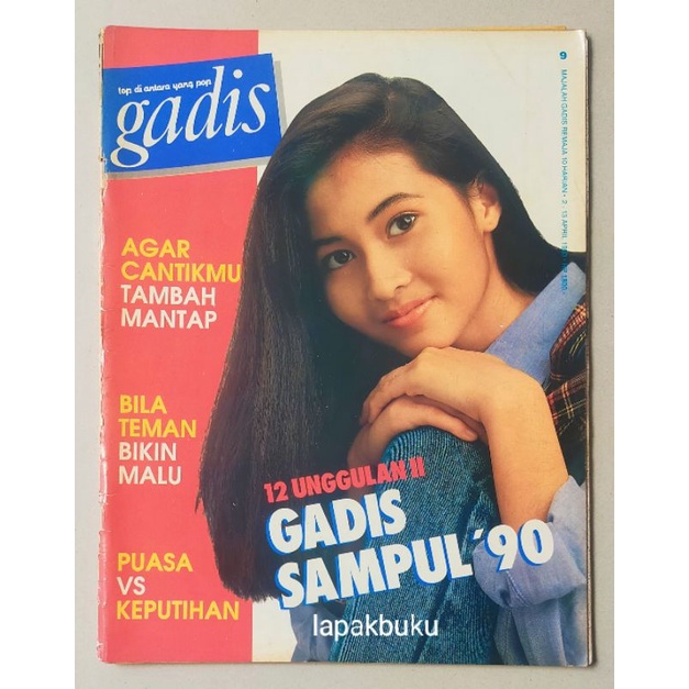 Majalah Gadis 2 April 1990 - Cover Baby. ada Nike Ardilla