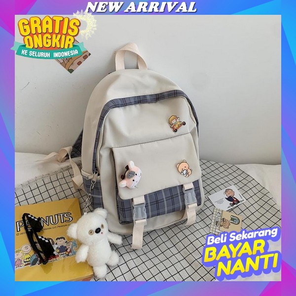 Tas Sekolah Anak Perempuan Sd Smp Sma Ransel Kerja Original Tas Sekolah Anak Laki Backpack Import(M7