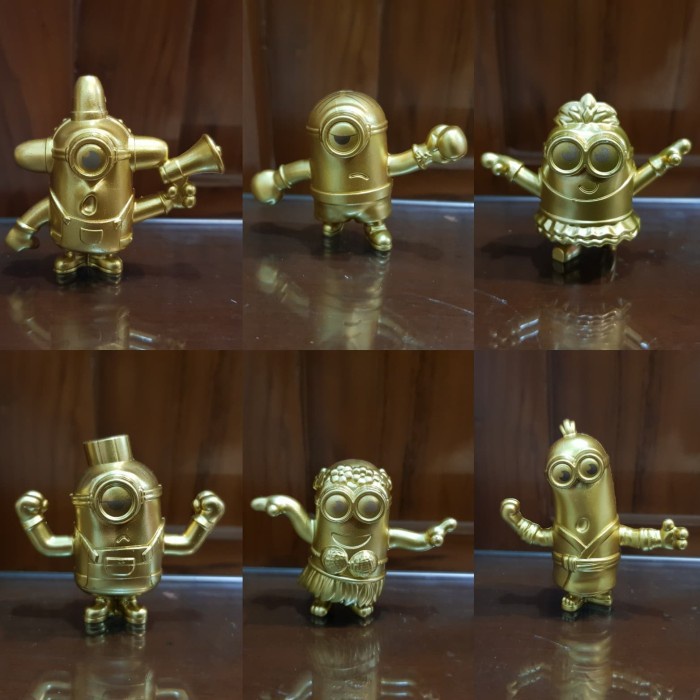 Diskon Spesial Happy Meal Minion 6 Pcs Gold Terlaris