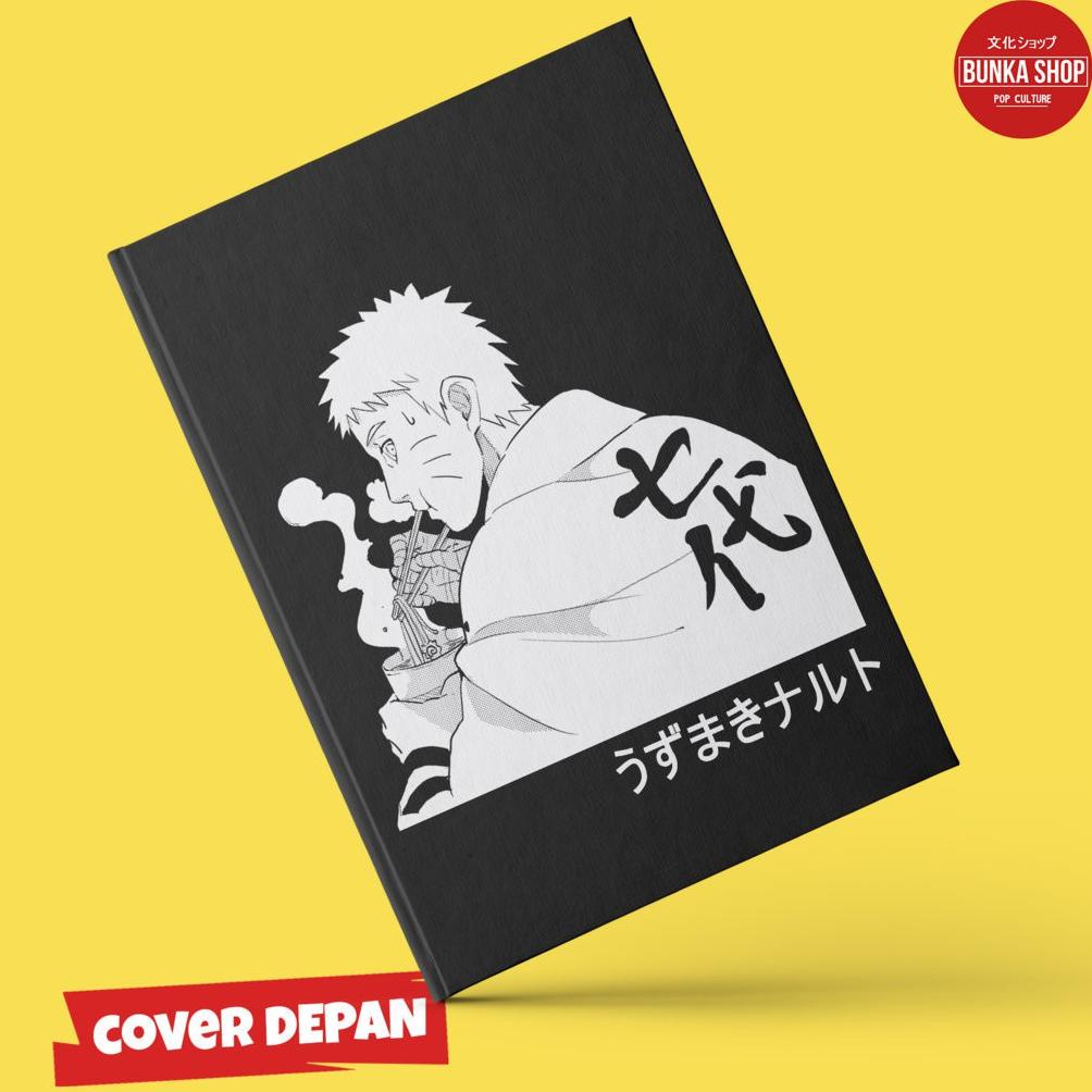 

NOTE BOOK FILM ANIME NARUTO UZUMAKI BLACK COVER HARDCOVER A5 BUKU TULIS CATATAN MURAH .