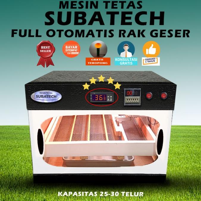 TERBARU Mesin Tetas Full Otomatis Rak Geser Telur Ayam Bebek Burung Puyuh