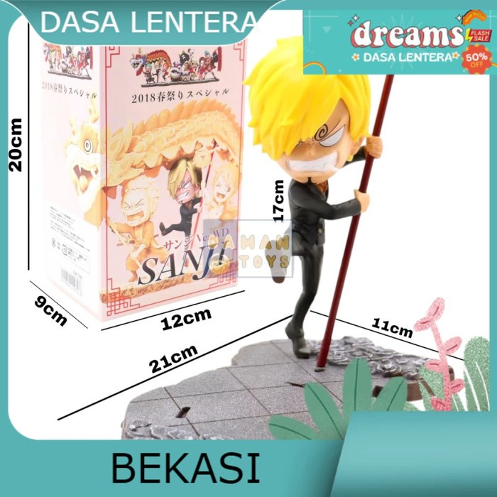 Diskon Spesial Action Figure Anime One Piece Sanji Luffy Roronoa Zoro Nami Gk Dragon Terbaru