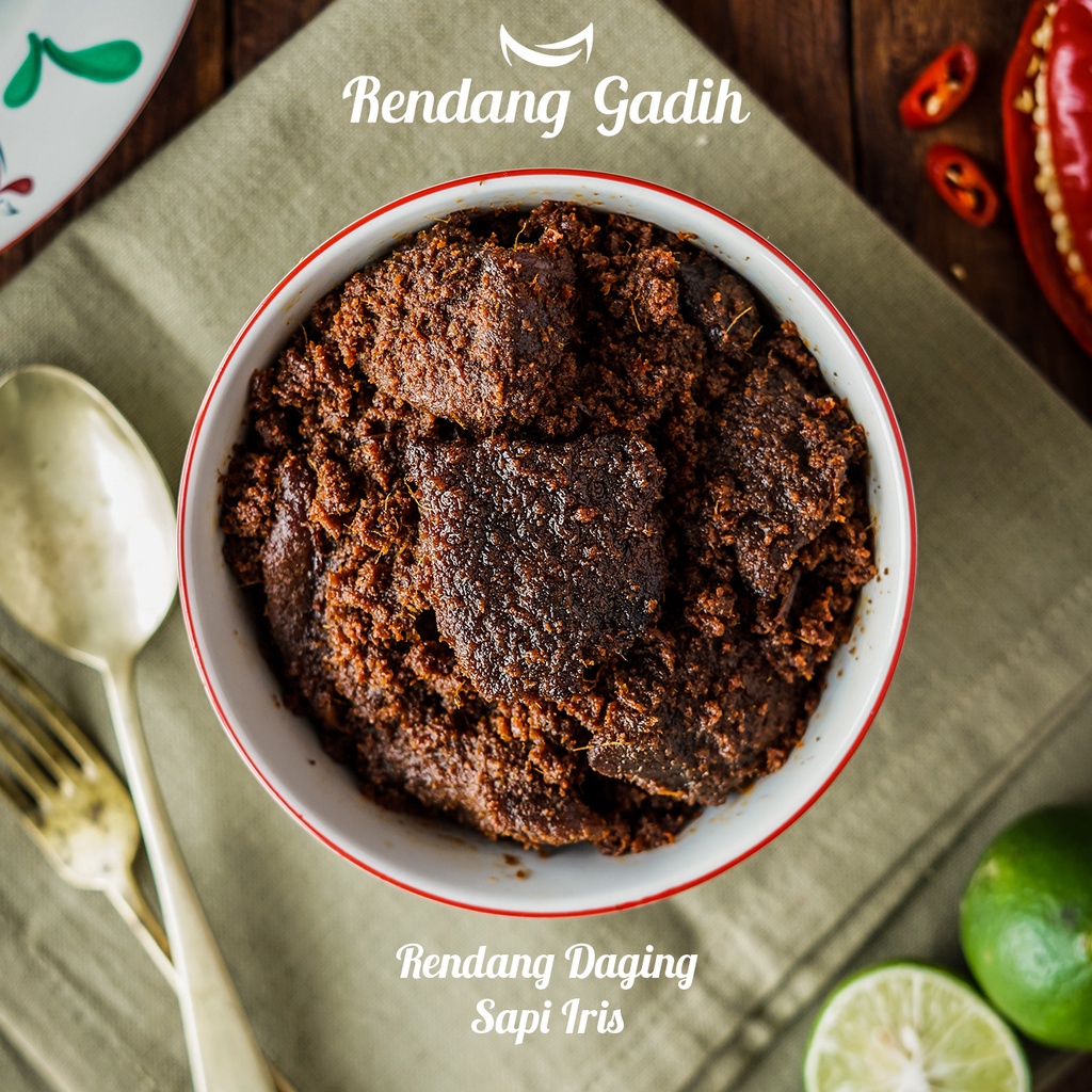 Rendang Daging Sapi Iris 250gr - Rendang Gadih