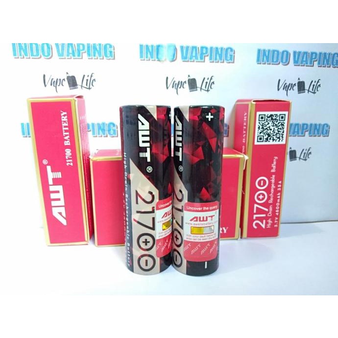 Authentic Awt 21700 4800Mah 35A Baterai Battery Vape 4800 Mah Batere Non Cod