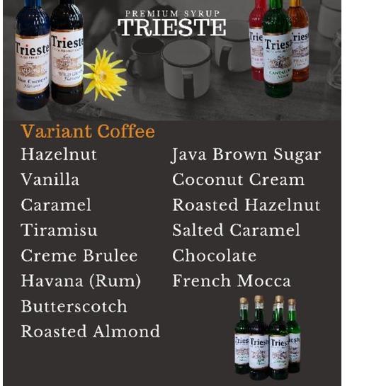 

Promo | FG2 | TRIESTE SYRUP PREMIUM VARIAN COFFEE - SIRUP ITALIAN TRIESTE