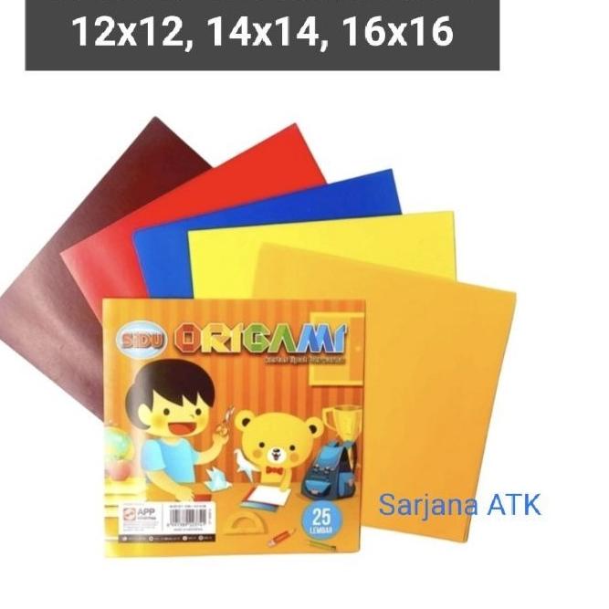 

Discount | HJ6 | Origami / Kertas Lipat 12X12 14x14 16x16 Sinar Dunia SIDU isi 25 Lembar