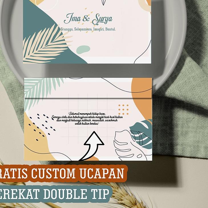 

Sale 6.6 | HJ6 | Amplop Kondangan Custom uk. 15,2 x 9,5 cm (sedang) sudah dengan perekat double tip