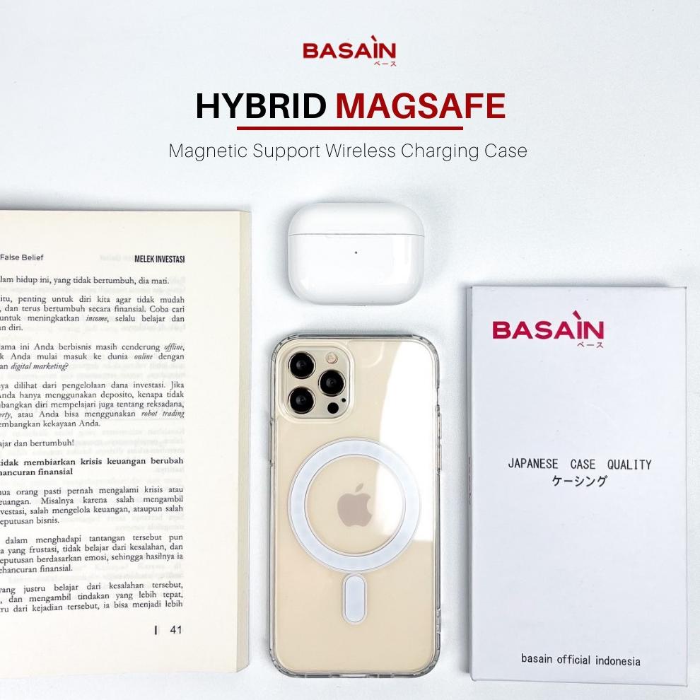 Casing Iphone 13 Case Hybrid Magsafe Basain | Transparant